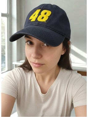 Jimmie Johnson #48 NASCAR Racing Hat Blue Chase Authentics Cap